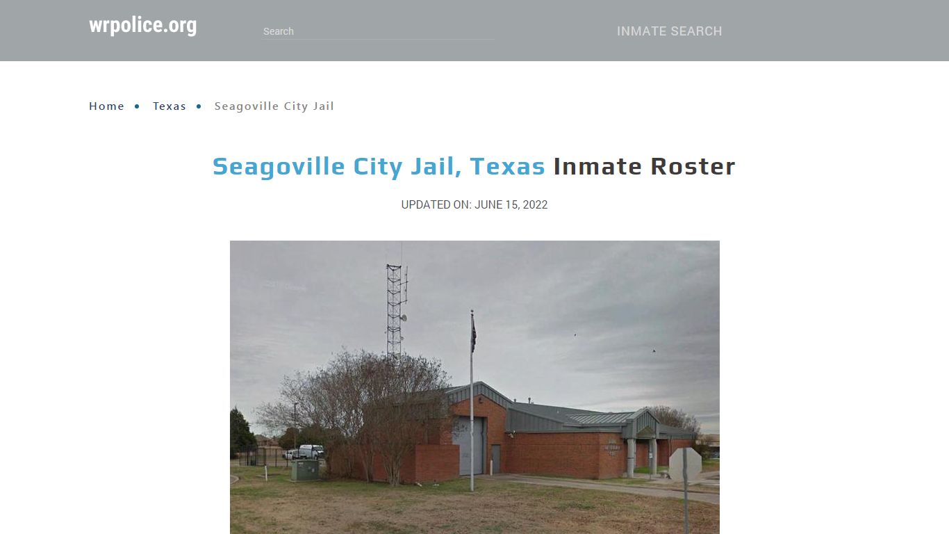 Seagoville City Jail, Texas - Inmate Locator